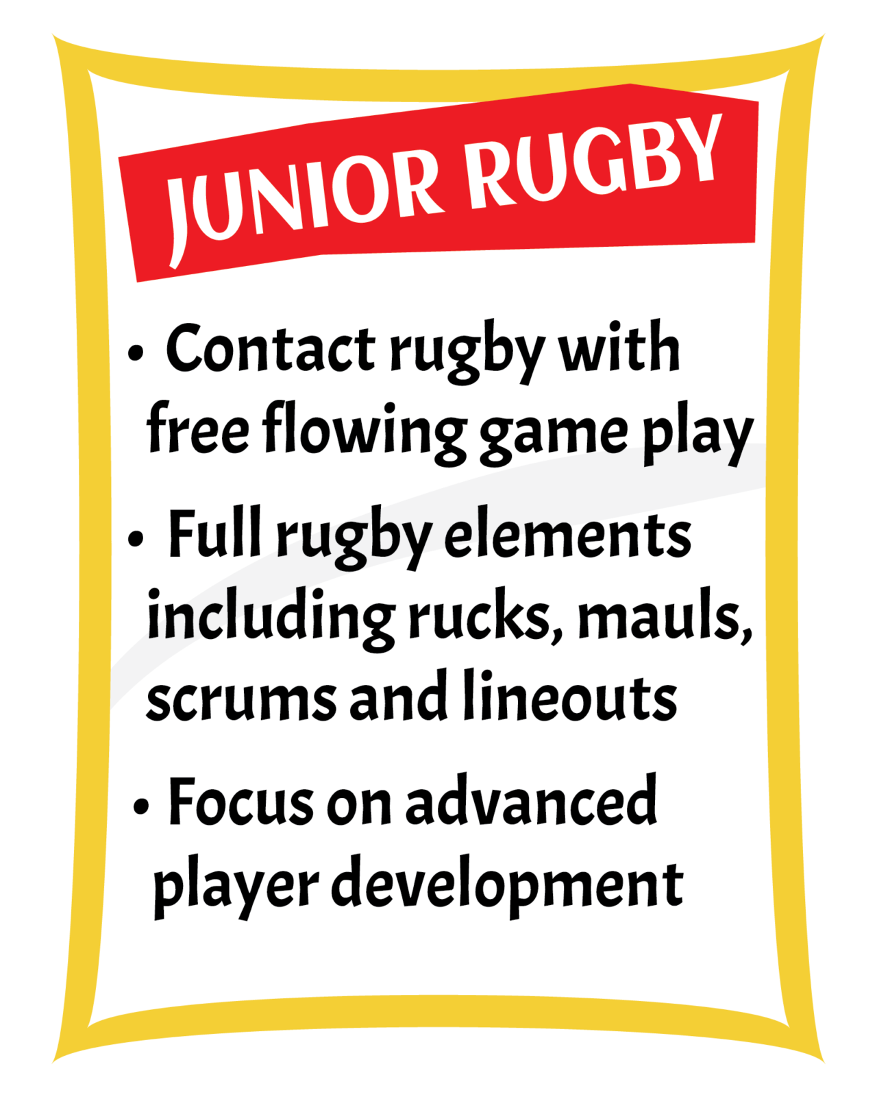 Rookie Rugby Program Rookie Rugby - Sarnia Saints R.F.C.